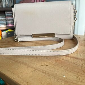 Kate Spade Pink Saffiano Leather Shoulder Bag